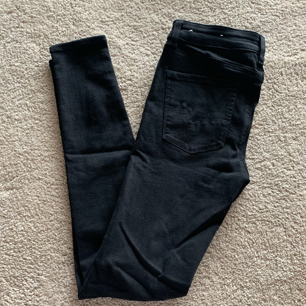 Distressed Black Jeans